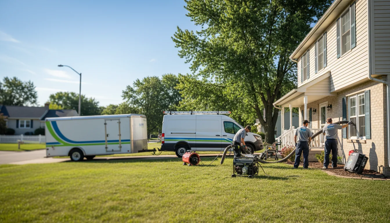 Flooded Basement Restoration And Cleanup With Repair in Bancroft, WI near me